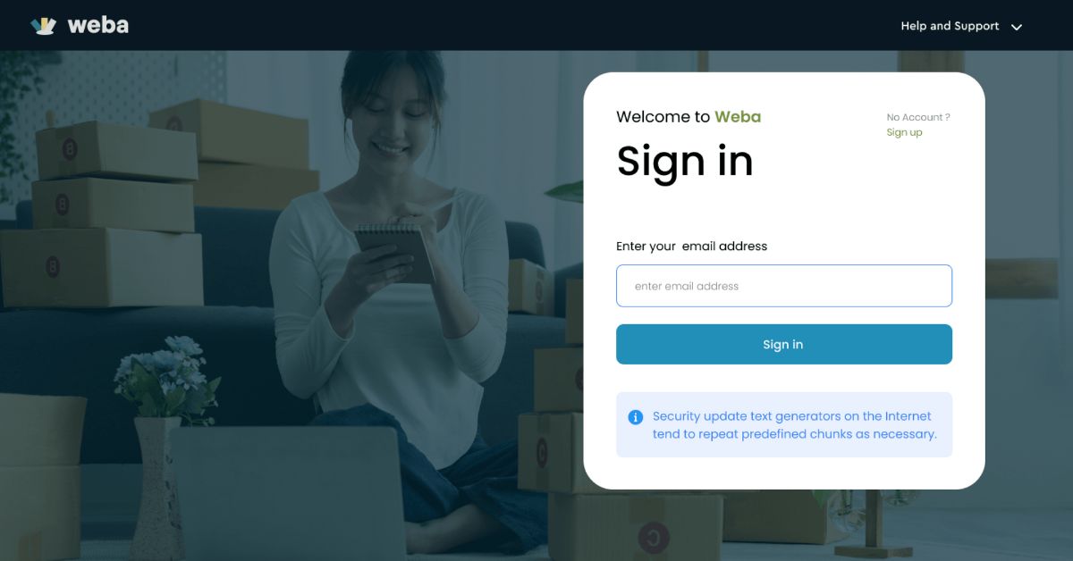 Secure login screens